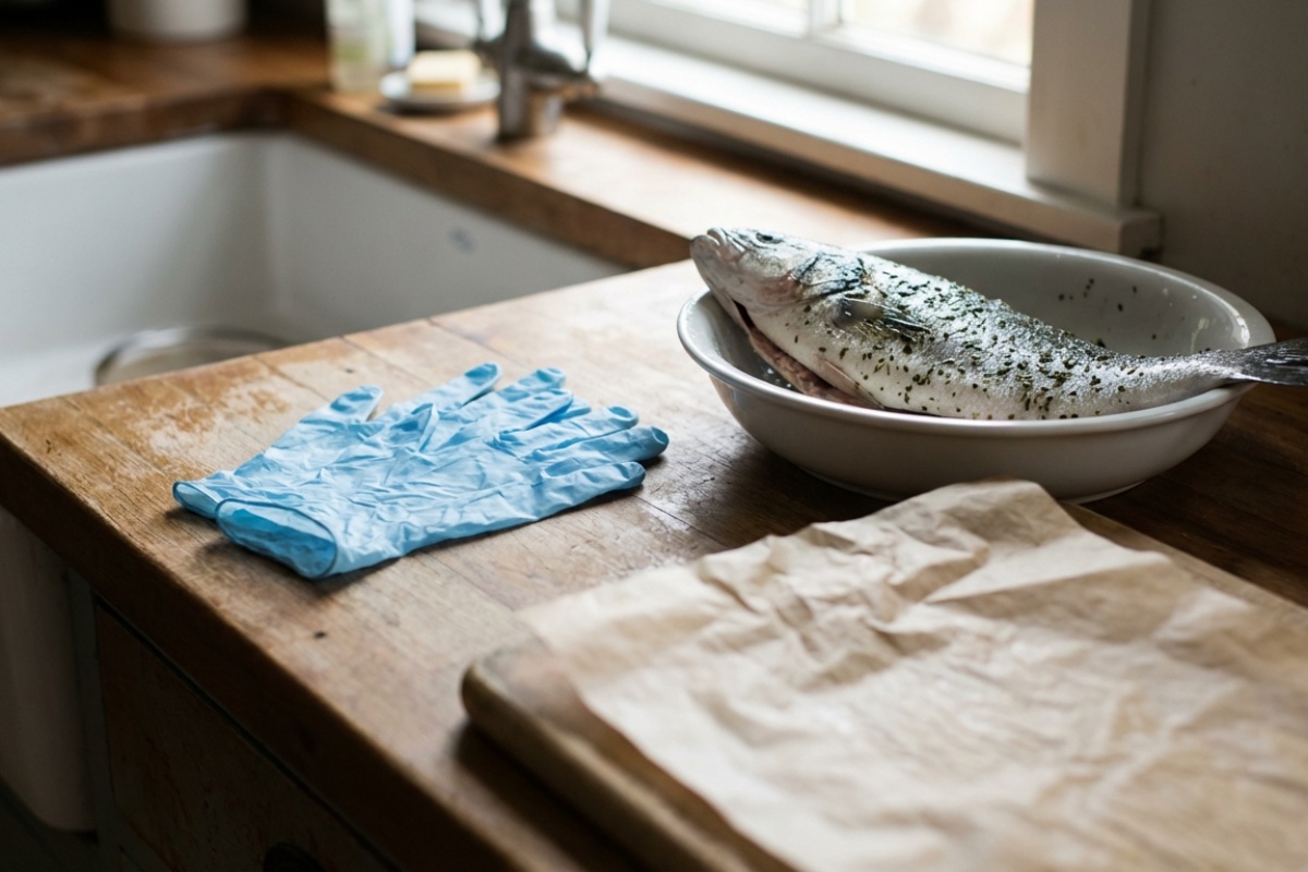 Kako brzo i uredno očistiti ribu da kasnije ne morate prati cijelu kuhinju detail 3