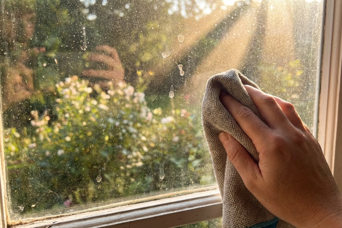 Dovoljna je 1 tableta i topla voda. Prozori će biti kristalno čisti. Bez tragova i razmazane prljavštine. Način za pranje prozora detail 3