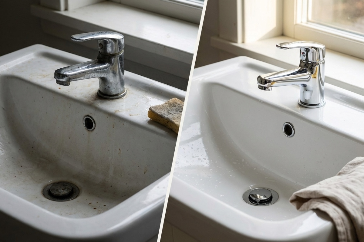 Dodaj samo nekoliko kapi ovog sredstva u vodu i tvoj umivaonik će biti kao ogledalo! detail 3