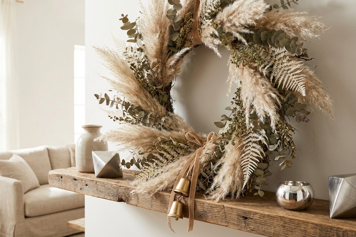 Ni crvena ni zelena na božićnom vijencu: novi trend za 2025. praktičniji i elegantniji detail 3