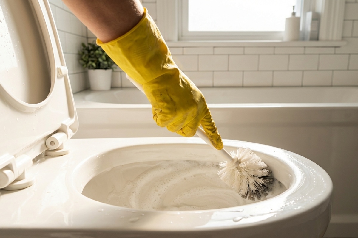 Ni kiseline ni karbonati: idealna kućna kombinacija koja uništava kamenac i mrlje u WC-u u sekundama detail 3