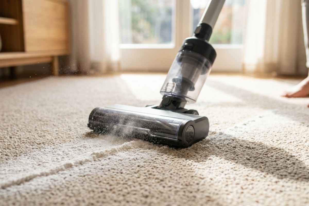 Ovaj trik djeluje bolje od profesionalnih kemikalija. Čist tepih za 20 minuta detail 3