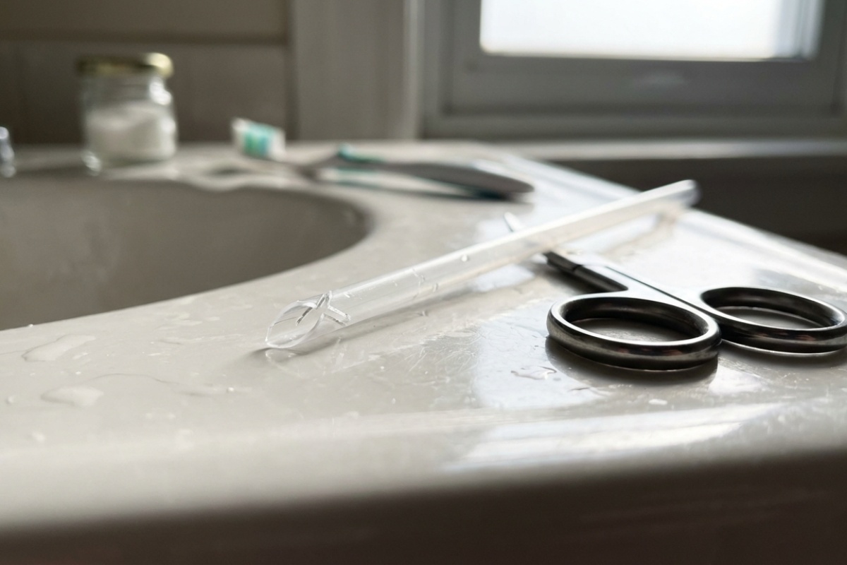 Pet lakih načina za čišćenje odvoda od kose — jedan od njih s plastičnom slamkom detail 3