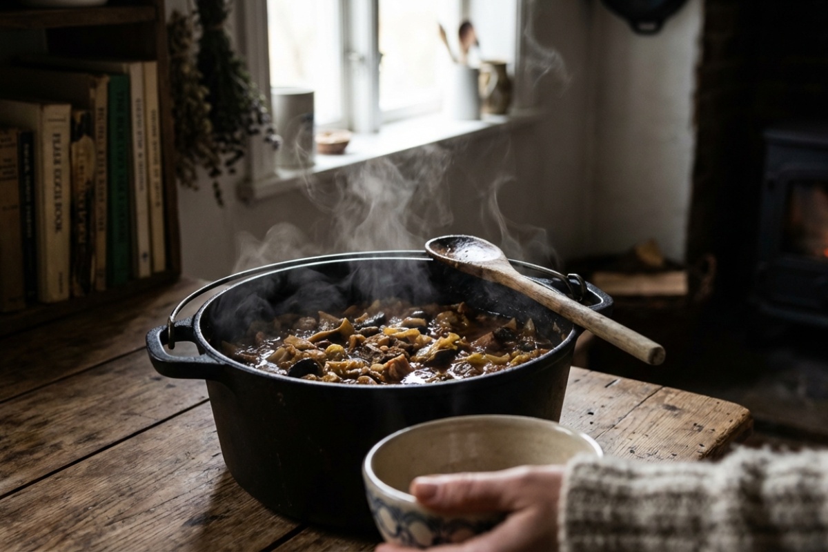 Točno ovoliko dugo namačem gljive da budu mekane i pune okusa. Idealne za uške i bigos detail 4