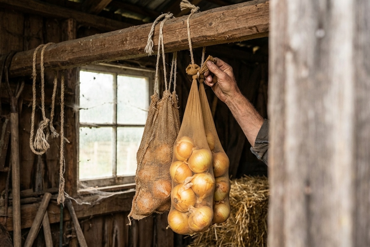Luk će izdržati do proljeća bez truljenja: jednostavan način skladištenja za koji malo tko zna detail 4