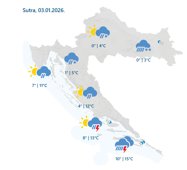 Hrvatsku čeka pravi zimski šok: Stiže snijeg koji će zabijeliti ulice, evo gdje će Hrvati zakopati automate!