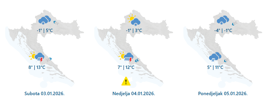 Hrvatsku čeka Bijeli Pakao: Snijeg će padati danima, a temperature će se spustiti i do -11 °C!