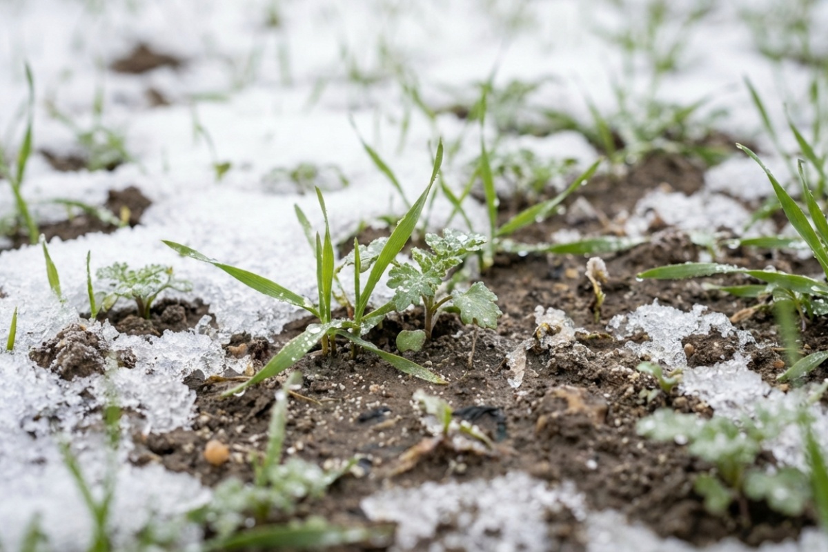 Griz po snijegu – prošlo stoljeće: prešla na 2 zimska siderata, i u proljeće zemlja meka bez gnoja i prekopavanja