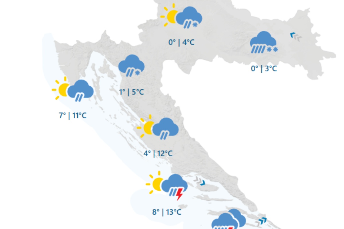 Hrvatsku čeka pravi zimski šok: Stiže snijeg koji će zabijeliti ulice, evo gdje će Hrvati zakopati automate!